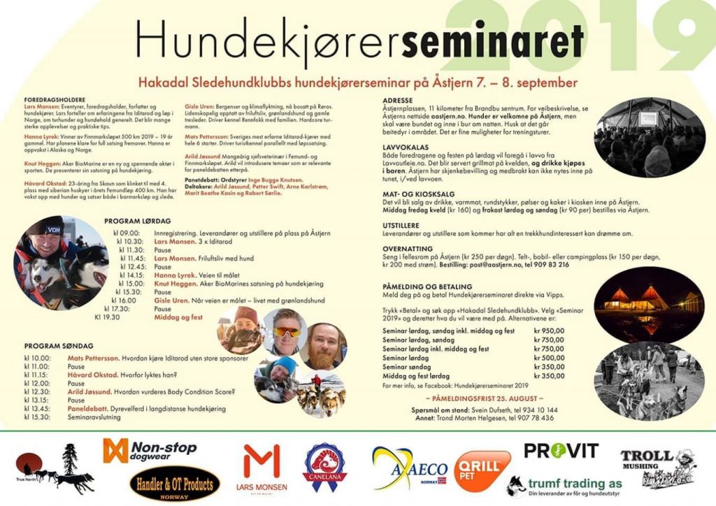 Seminarprogram med diverse info